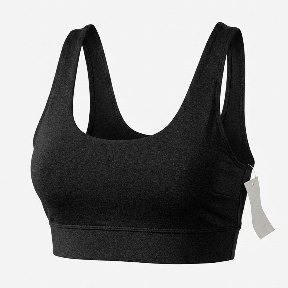Jenni Intimates Womens Black Fashion Bralette Sports Bra Small 100139253